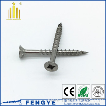 Stainless Cross Recessed Countersunk Flat Head Wood Screw